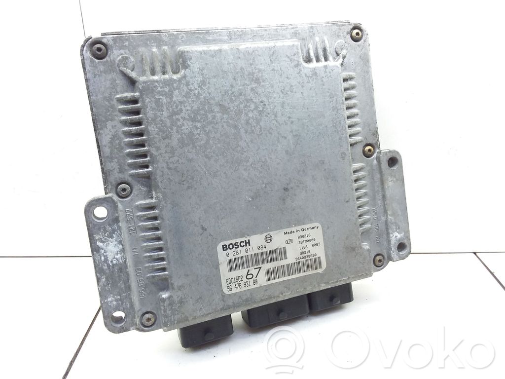 Engine control unit/module   9647693180,0281011084