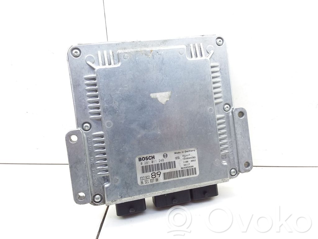 Engine control unit/module   9652183780,0281011248