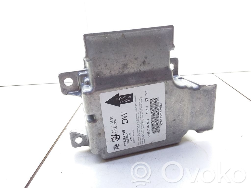 Opel Vectra C Airbag control unit/module 