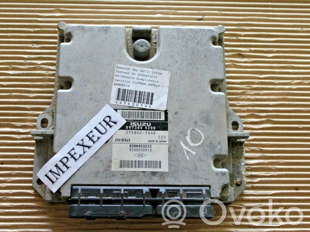 Renault Vel Satis Engine control unit/module 