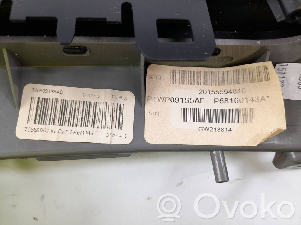 Dysze / Kratki środkowego nawiewu deski rozdzielczej   1WG52TRMAA,20155594840,P1WP091S5AD