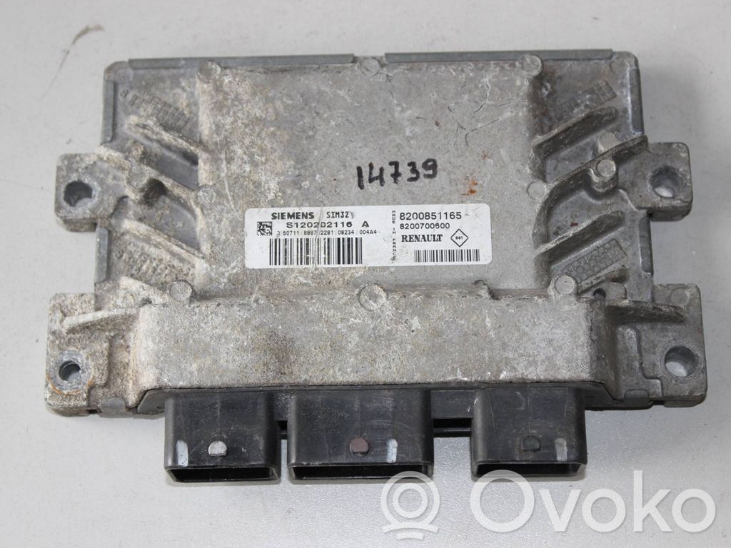 Renault Modus Engine ECU kit and lock set 