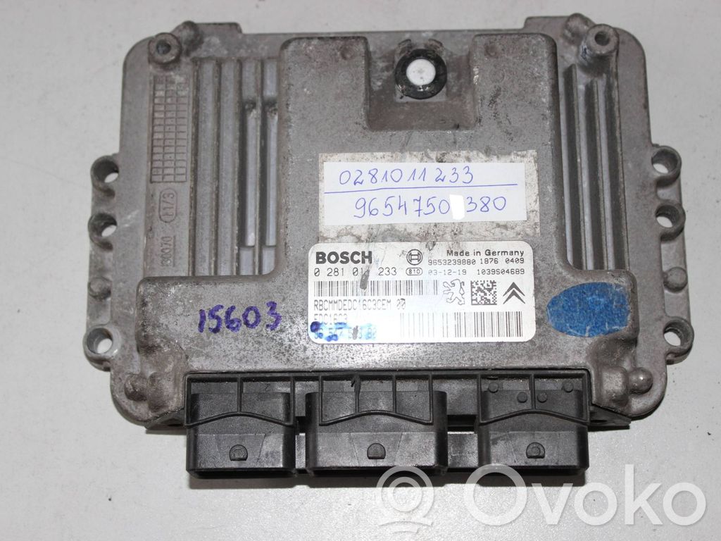 Peugeot 207 Engine control unit/module 