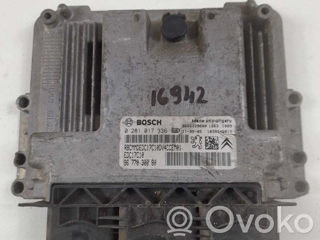 Citroen DS3 Engine ECU kit and lock set 
