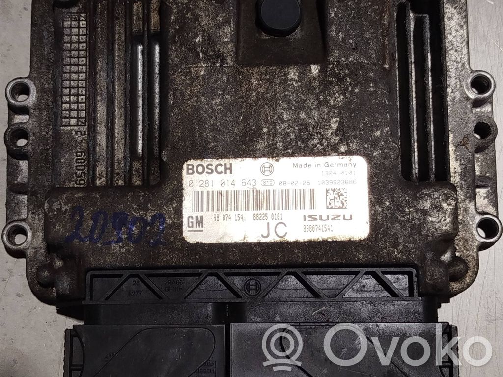 Opel Astra H Engine control unit/module 