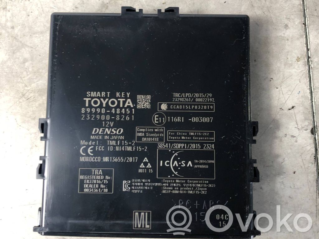 Lexus RX 450H Unitate/modul de control fără cheie (KESSY) 
