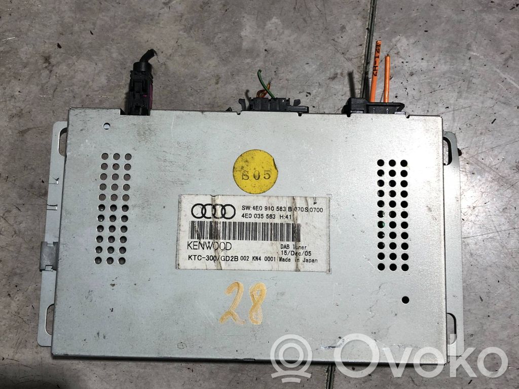 Audi A6 S6 C6 4F Antenas vadības bloks 
