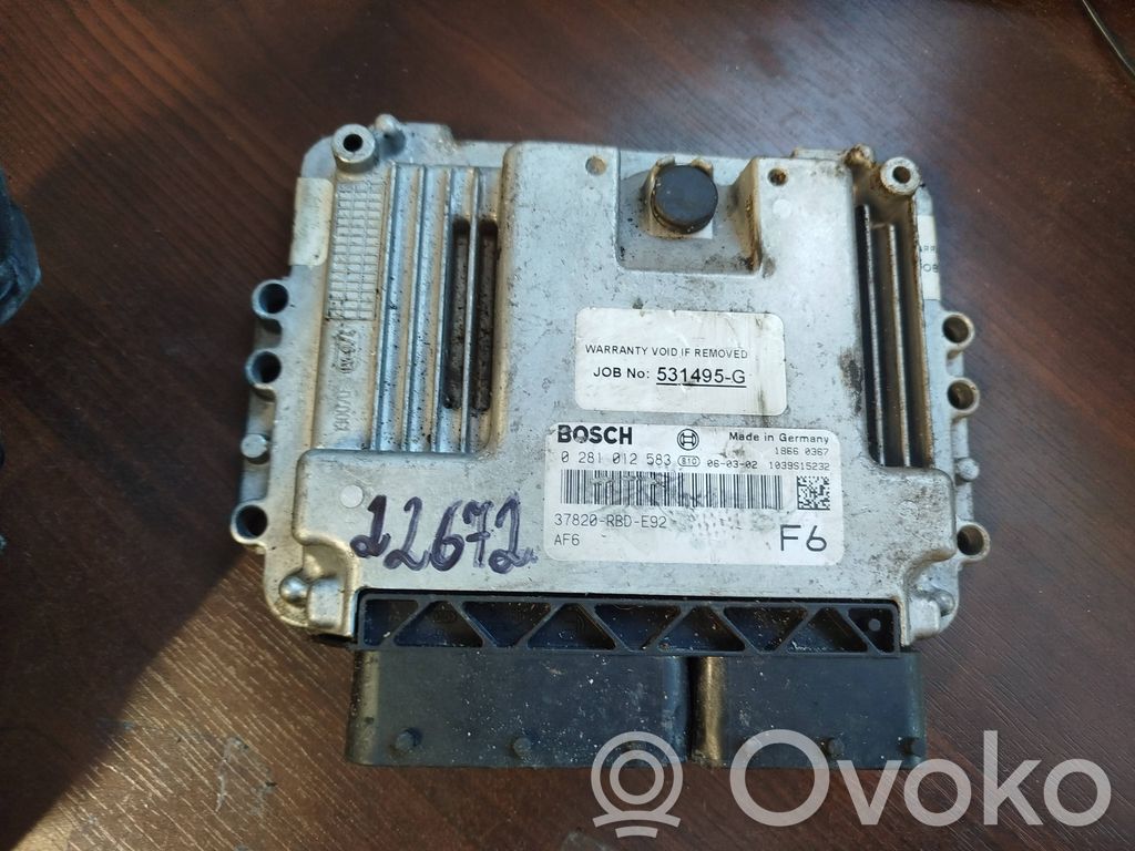 Honda Accord Engine control unit/module 