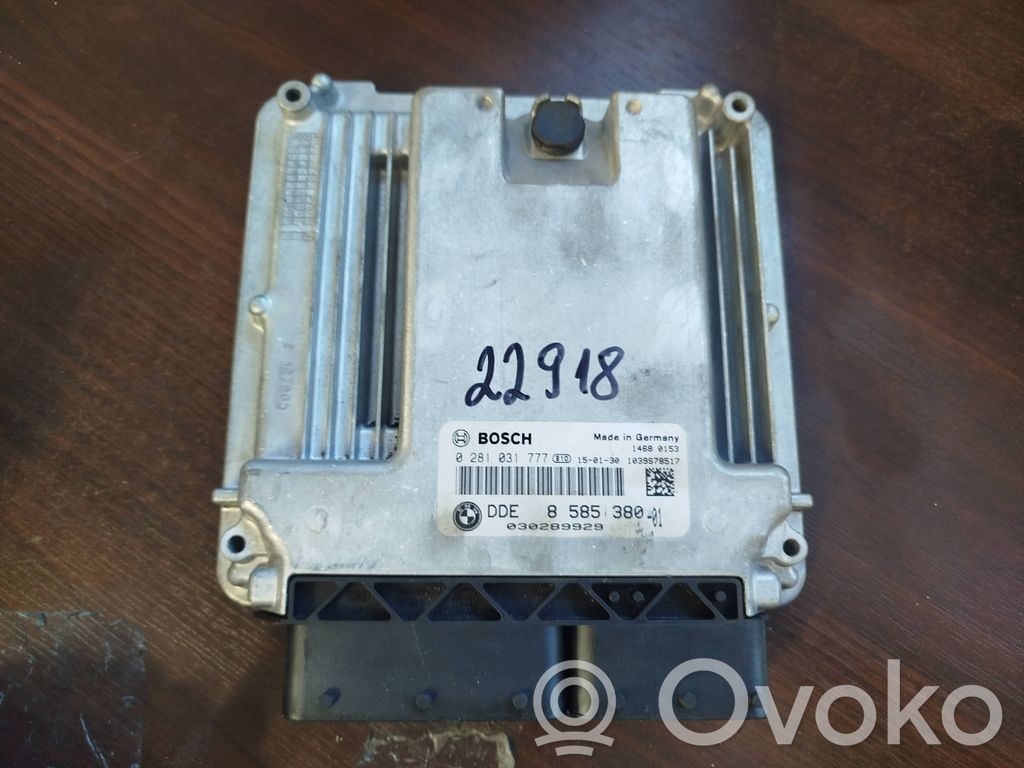 BMW 3 GT F34 Engine control unit/module 