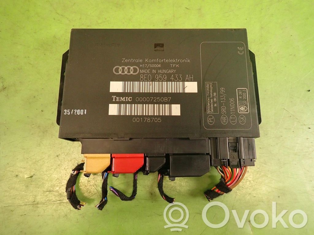Audi A4 S4 B6 8E 8H Mukavuusmoduuli 