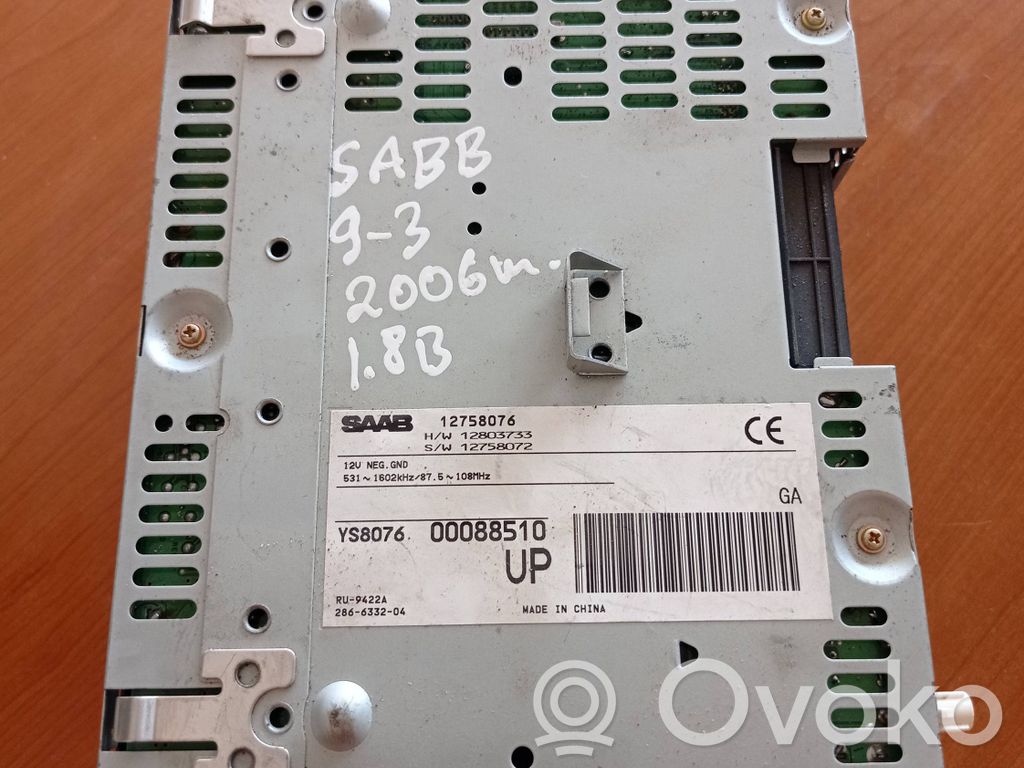 Saab 9-3 Ver2 Radio / CD/DVD atskaņotājs / navigācija 