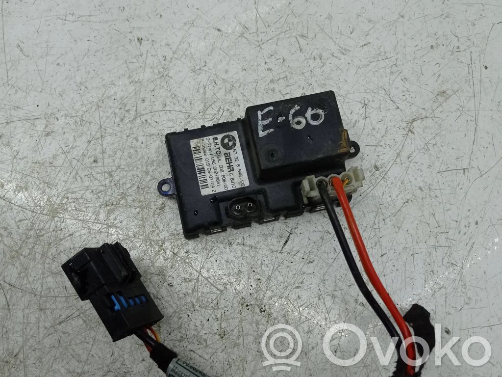 BMW 5 E60 E61 Rezystor / Opornik dmuchawy nawiewu 