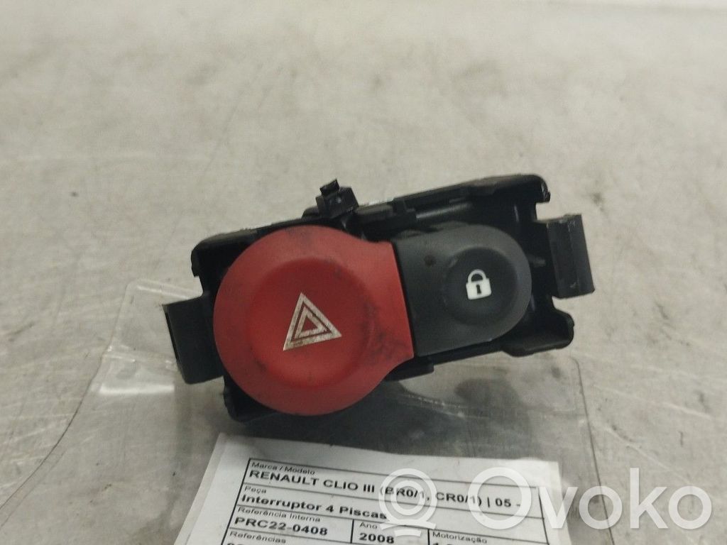 Hazard light switch   8200214896A
