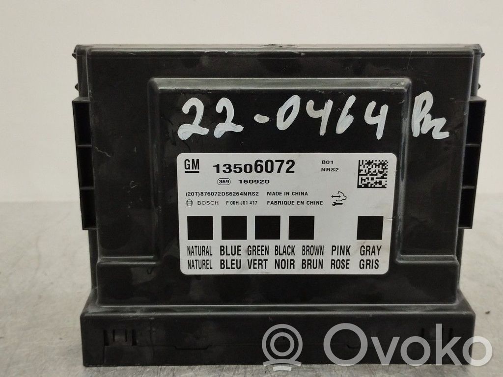 Comfort/convenience module   13506072,F00HJ01417