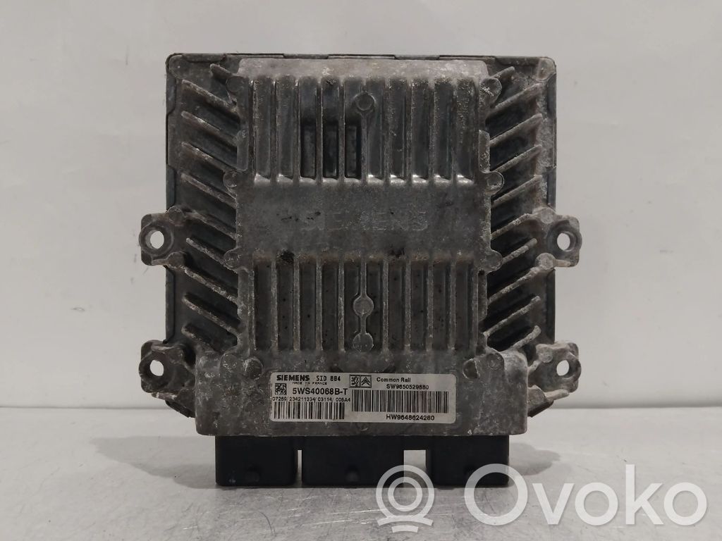 Engine control unit/module   9650529880,5WS40068BT,9648624280