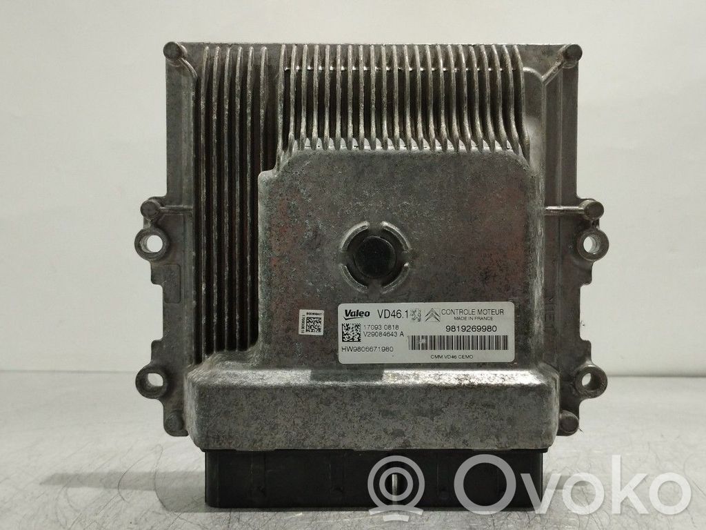 Engine control unit/module   9819269980,9806671980,V29084643A,VD461