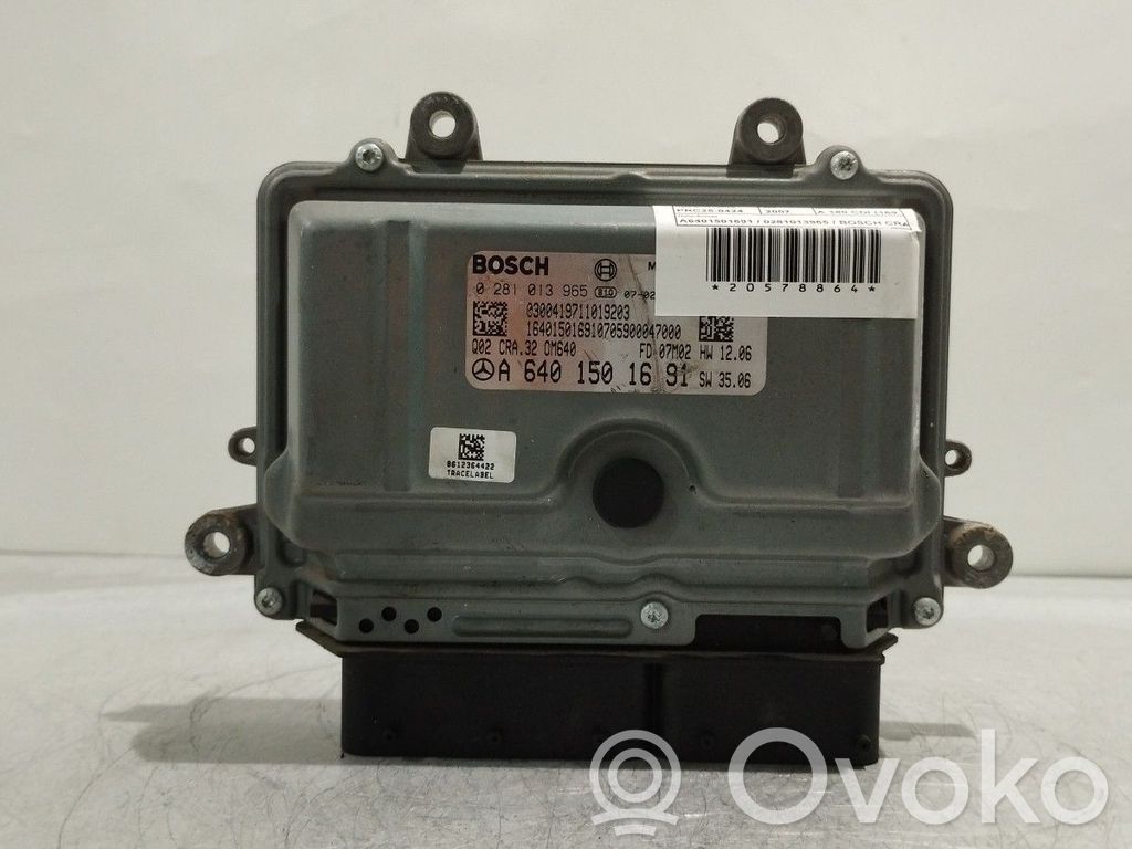 Engine control unit/module   A6401501691,0281013965,BOSCH,CRA32,OM640