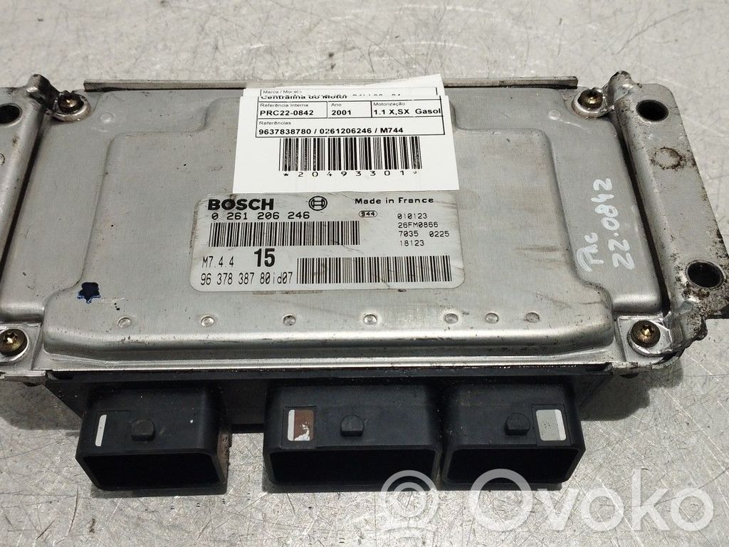 Engine control unit/module   9637838780,0261206246,M744