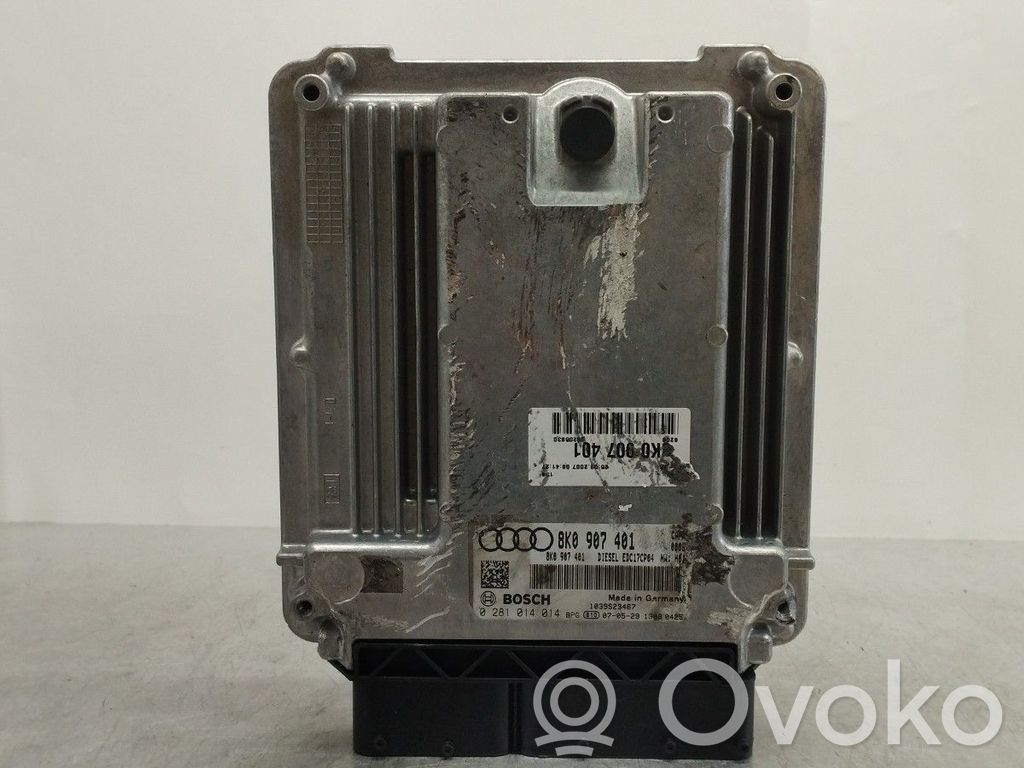 Unidad de control/módulo del motor   8K0907401,0281014014,EDC17CP04