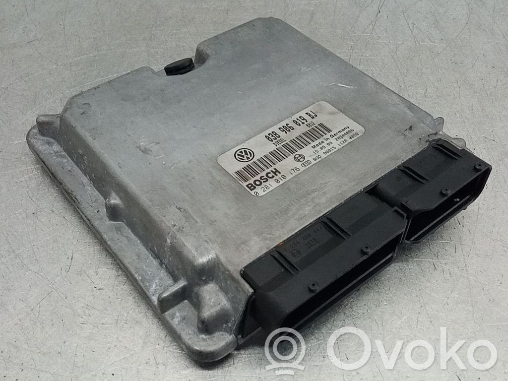 Unidad de control/módulo del motor   038906019BJ,0281010176
