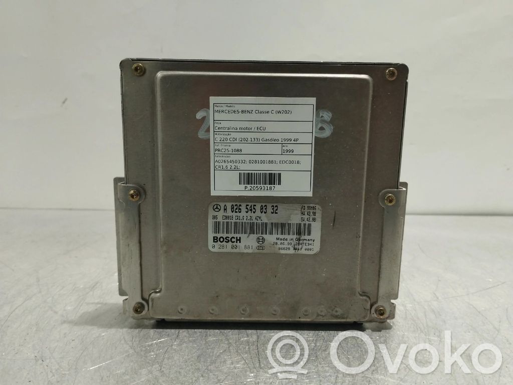 Mercedes-Benz C W202 Unitate/modul de control motor 