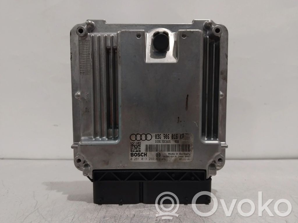 Unidad de control/módulo del motor   03G906016KP,0281013292,EDC16U31