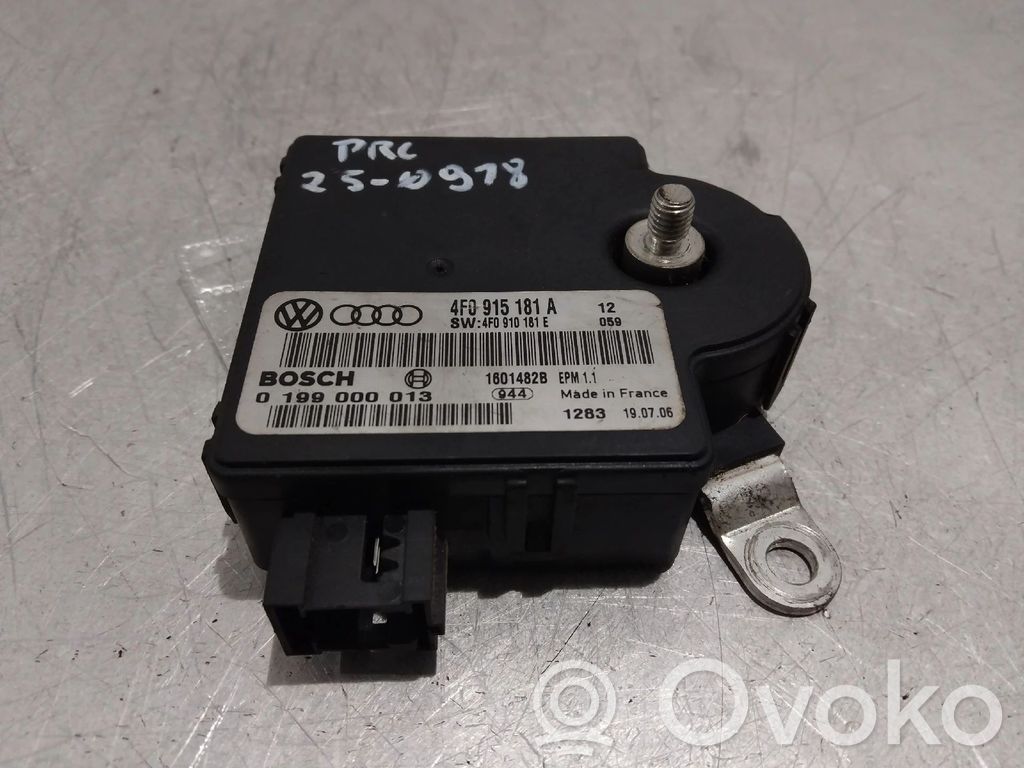 Audi A6 S6 C6 4F Cablu cu bornă negativă (baterie) 