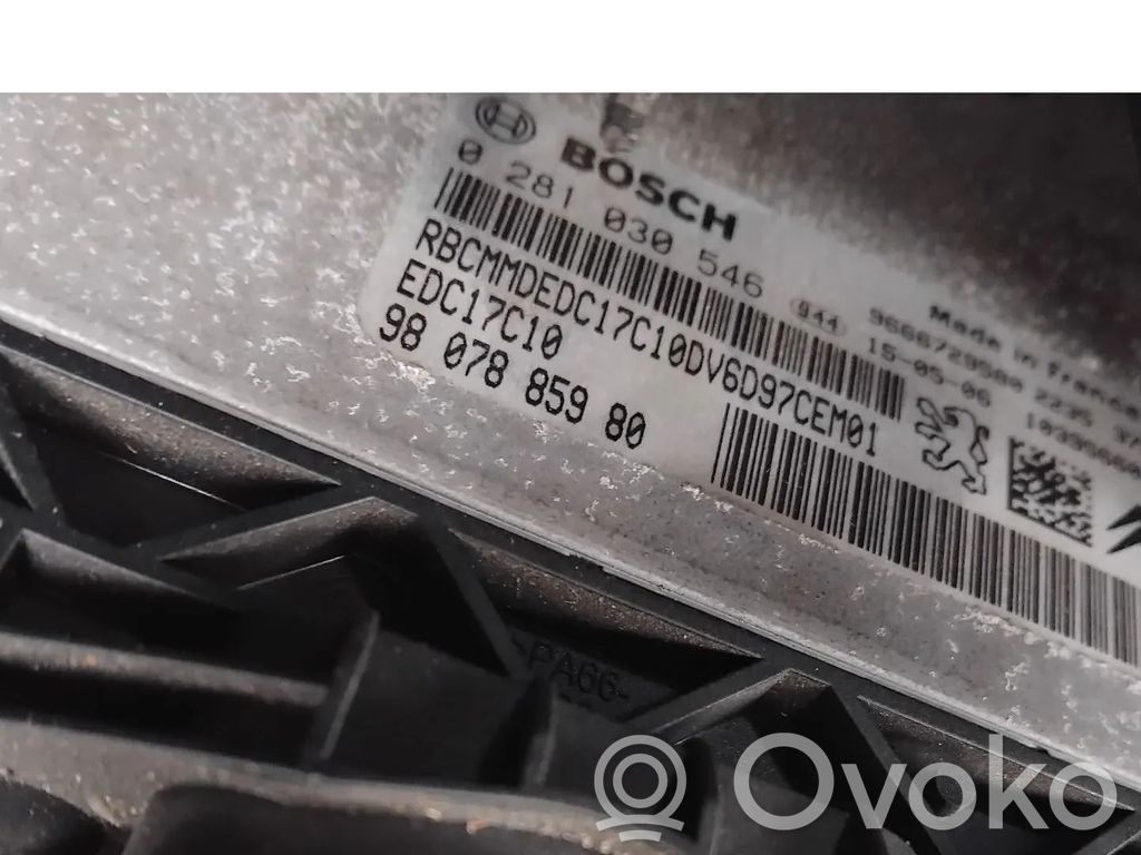 Unidad de control/módulo del motor   9807885980,0281030546,EDC17C10