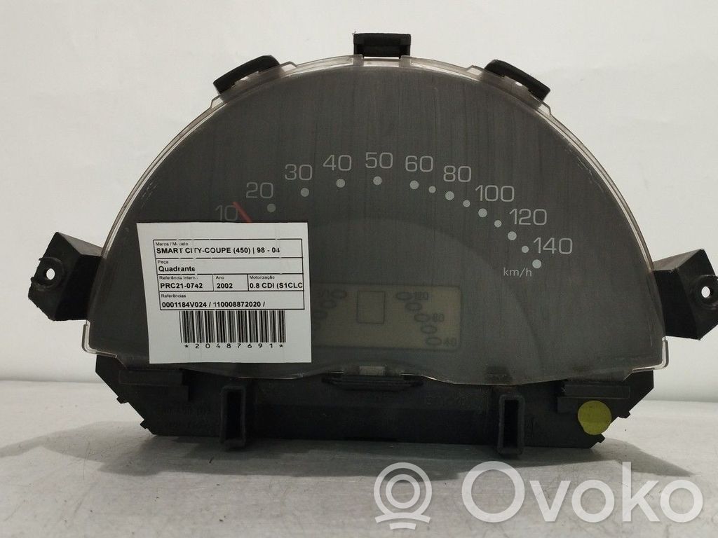 Smart ForTwo I Tachimetro (quadro strumenti) 