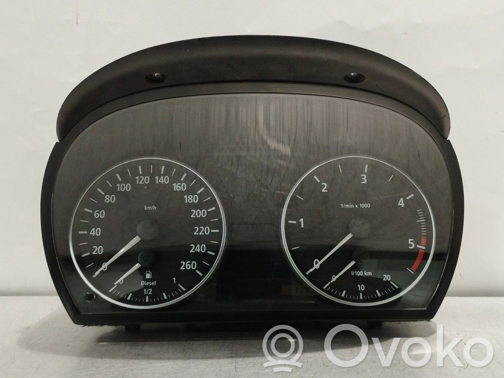 BMW 3 E90 E91 Spidometrs (instrumentu panelī) 