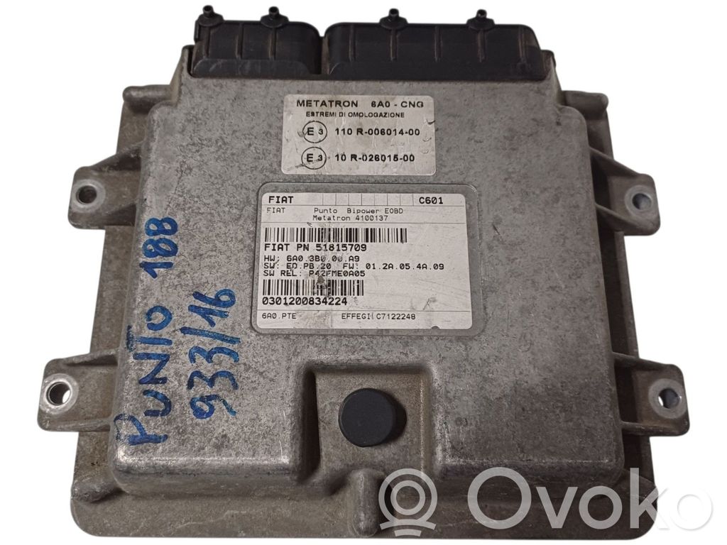 Fiat Punto (199) Engine control unit/module 