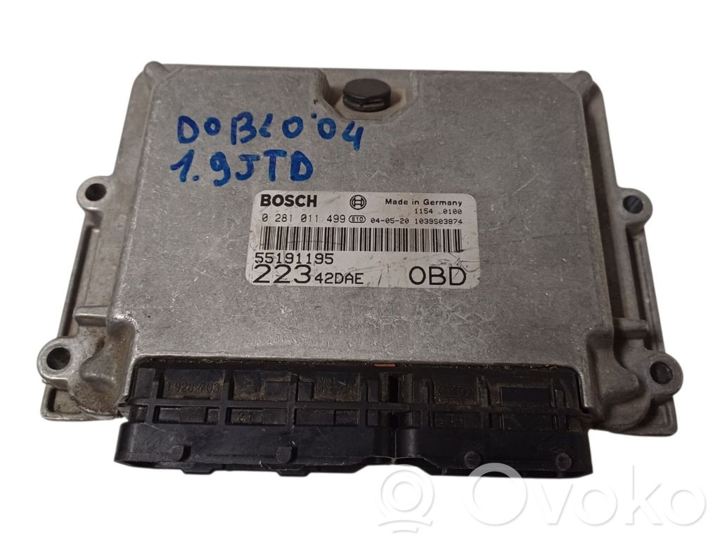 Fiat Doblo Engine control unit/module 