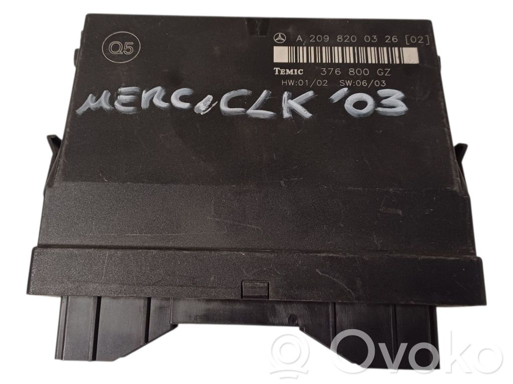 Mercedes-Benz CLK A209 C209 Modul confort 