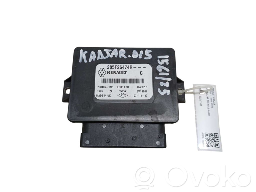 Renault Kadjar Hand brake control module 