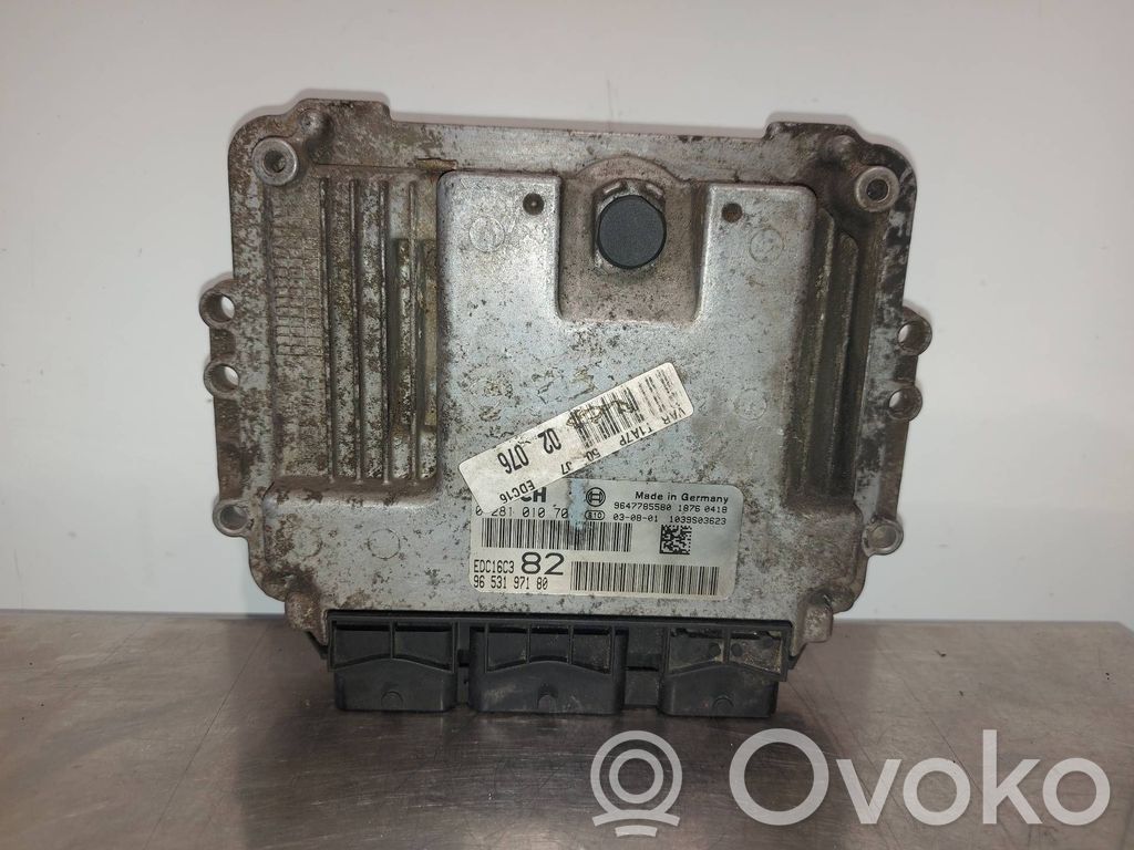 Peugeot 206 Engine control unit/module 