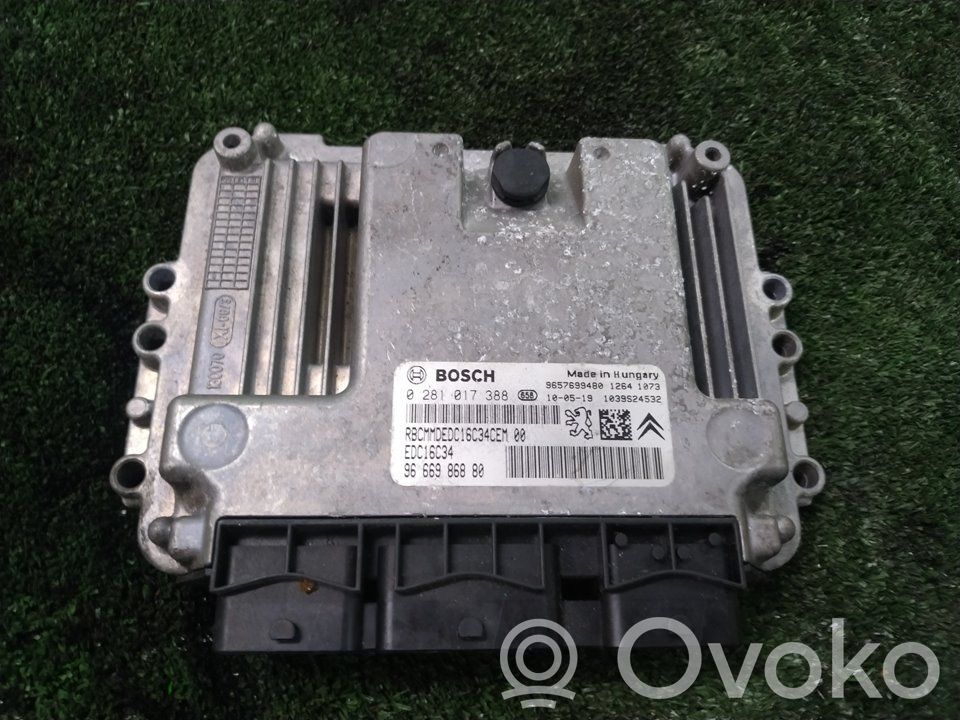 Citroen C3 Dzinēja vadības bloks 