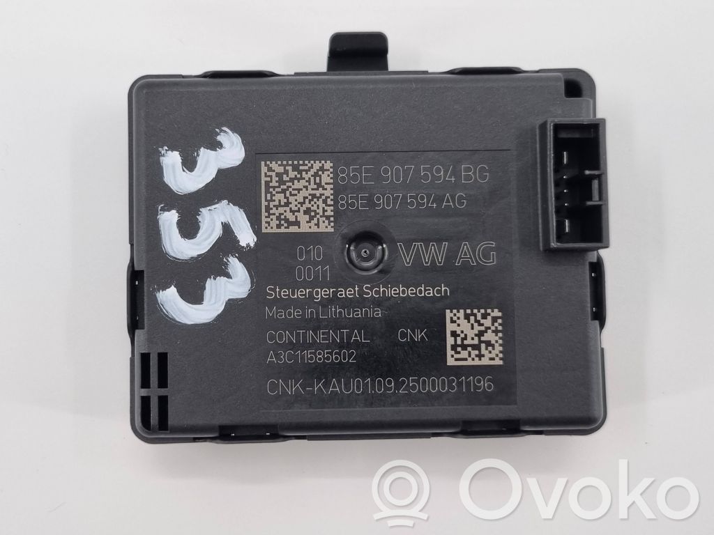 Audi A5 Unité de commande / module de toit ouvrant 
