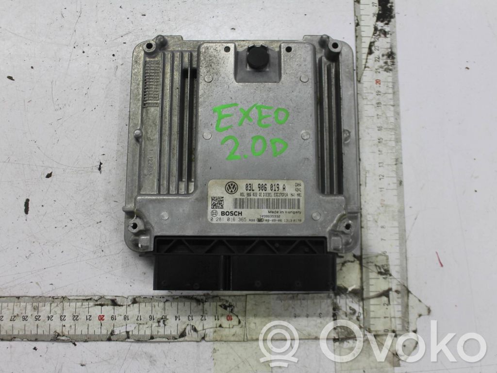 Engine control unit/module   03L906019A,03L906022GE,0281016365