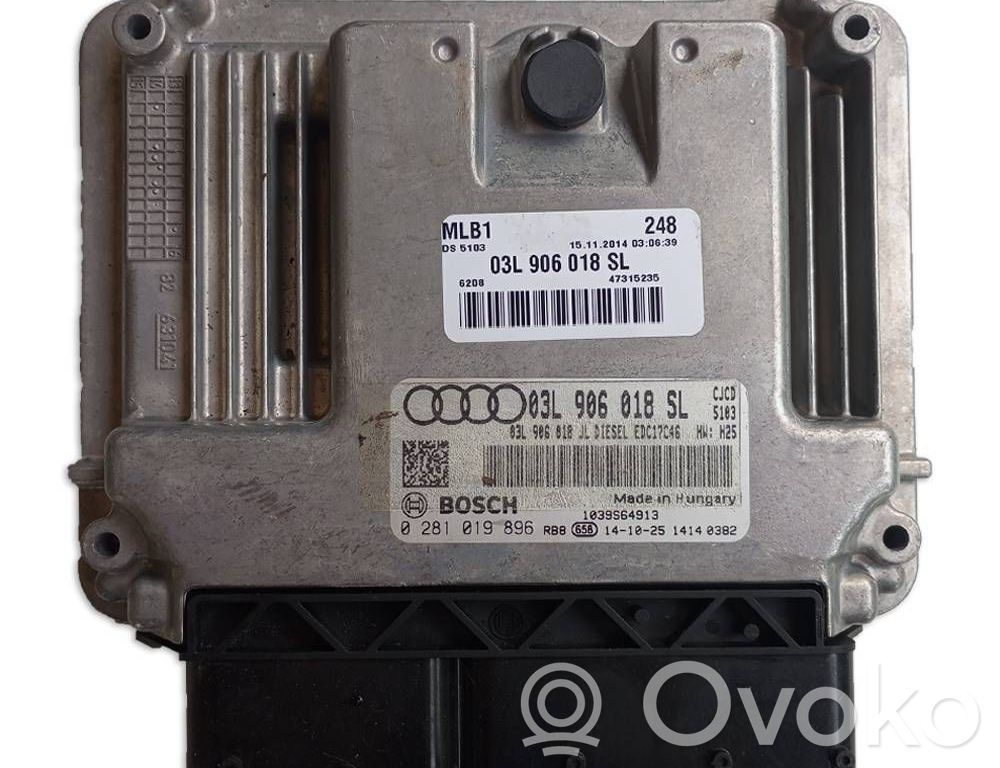 Engine control unit/module   03L906018SL,0281019896