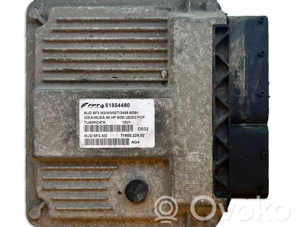 Engine control unit/module   51854480,MJD6F3M3,7160022902