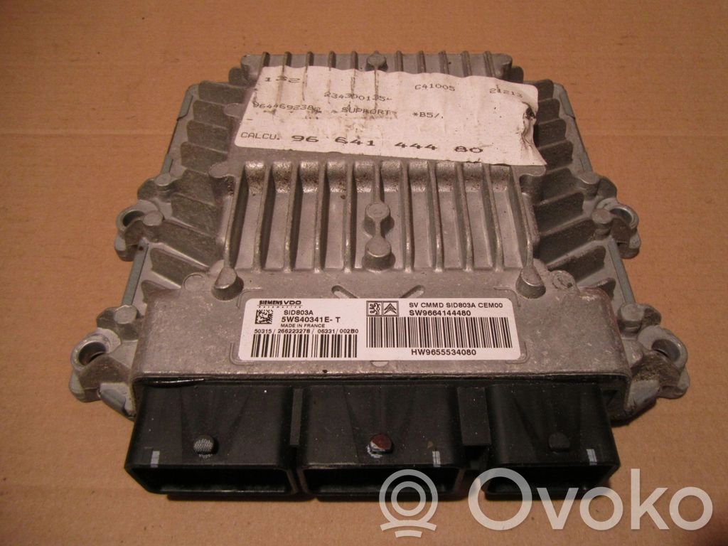 Engine control unit/module ECU   SW9664144480,5WS40341ET,SW9664144480