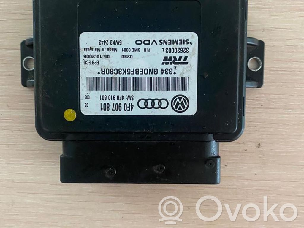 Hand brake control module