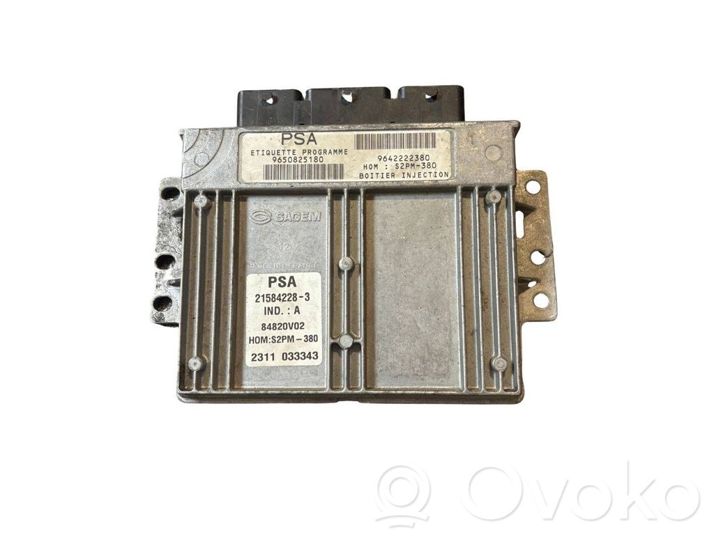 Engine control unit/module   9650825180,9642222380,S2PM380,21584223
