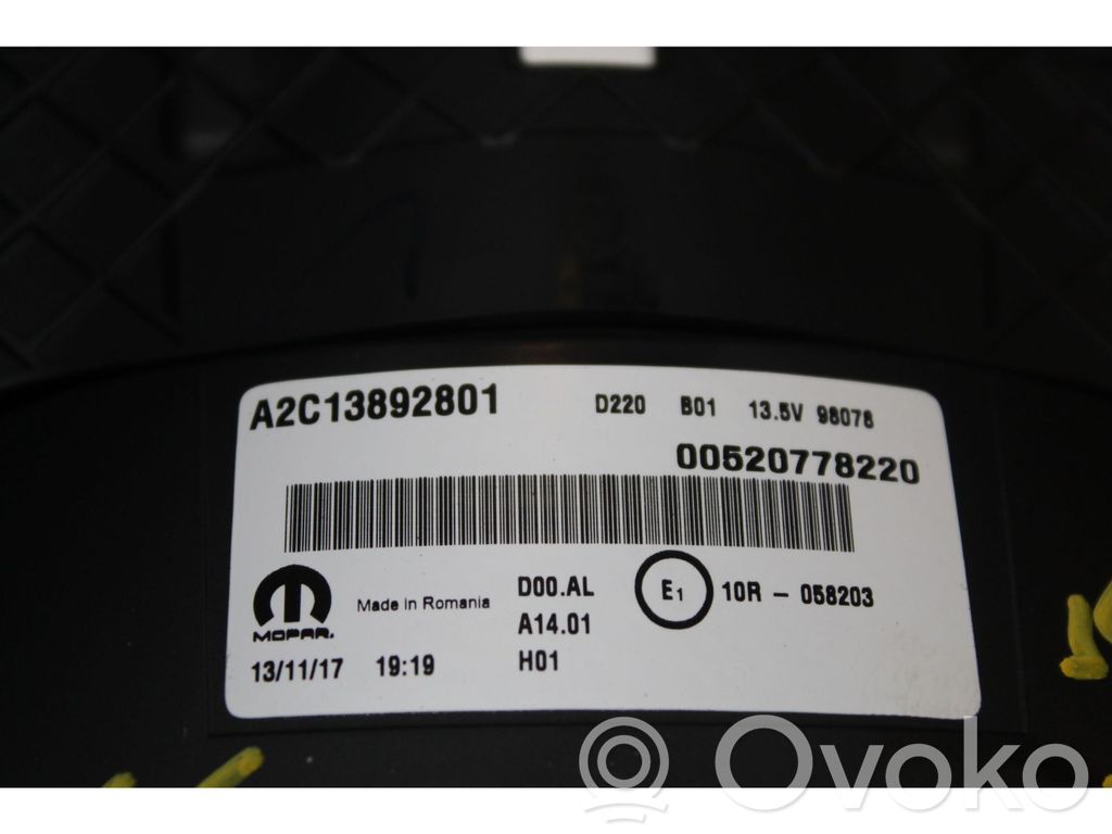 Fiat 500L Speedometer (instrument cluster) 
