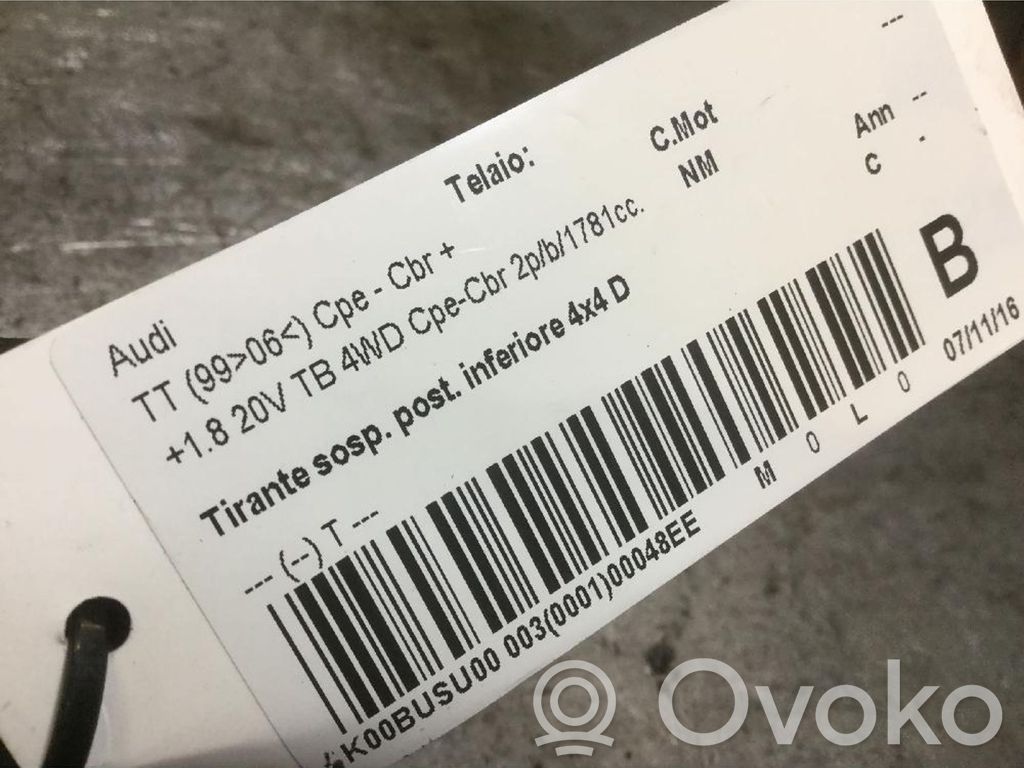 Audi TT Mk1 Braț control spate 