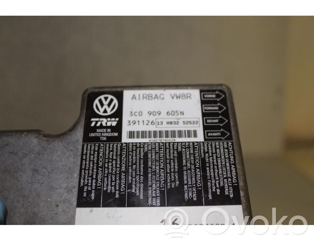 Volkswagen PASSAT B6 Centralina/modulo airbag