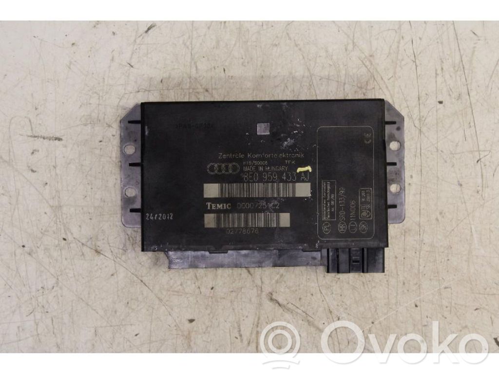 Autres unités de commande / modules   00007251C2,02778676,42012,8E0959433AJ,H19S0006,HUNGARY,KOMFORTELEKTRONIK,MADE,MINISTER,TEMIC,TFK