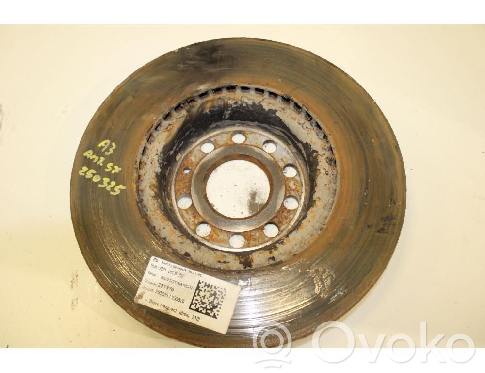 Audi A3 8Y Disco del freno anteriore