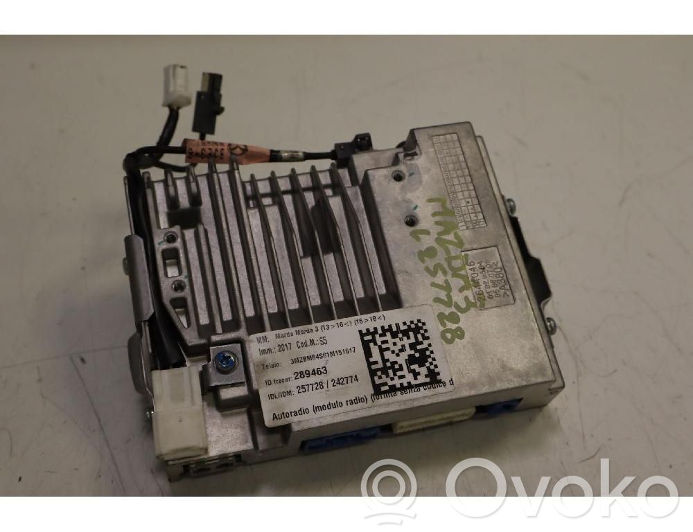 Mazda 3 III Radio/CD/DVD/GPS head unit 