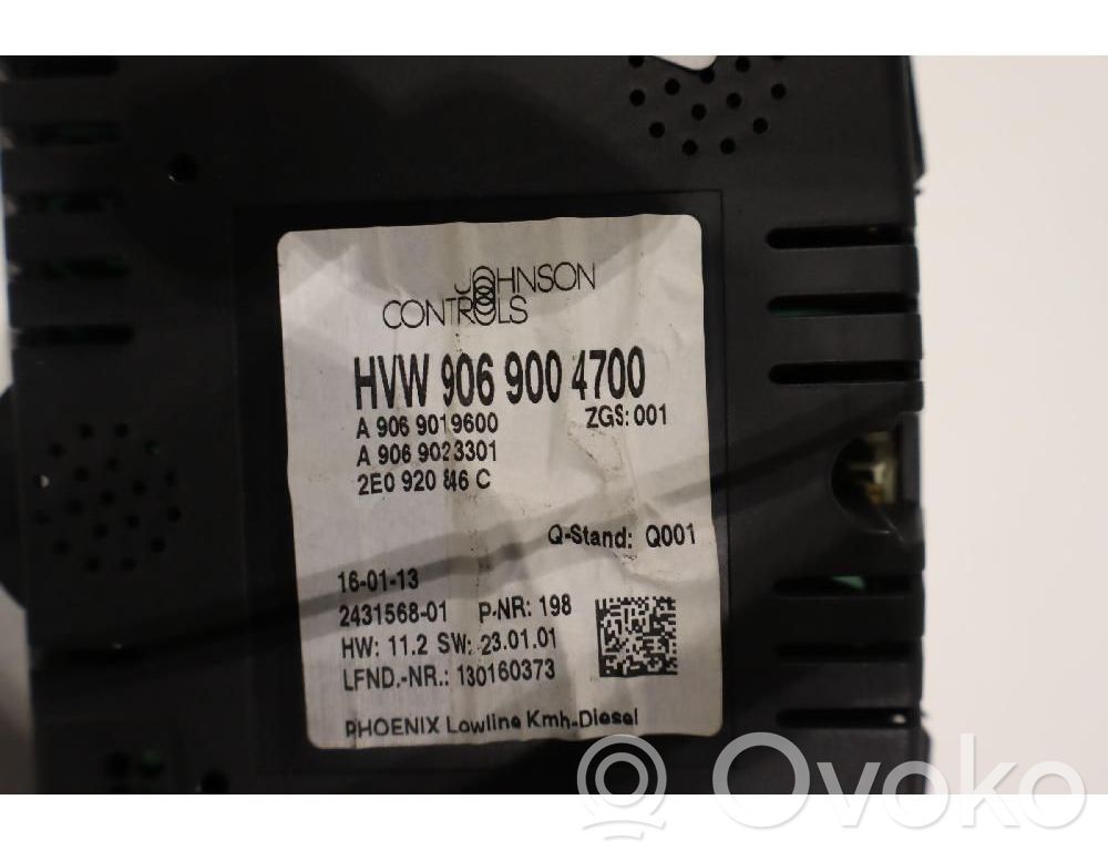 Volkswagen Crafter Tachimetro (quadro strumenti) 